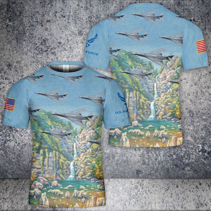 US Air Force Rockwell B-1 Lancer 3D T-Shirt