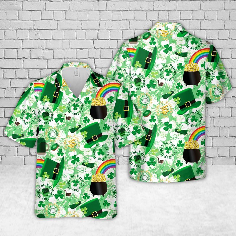 Irish St Patrick's Day Hawaiian Shirt