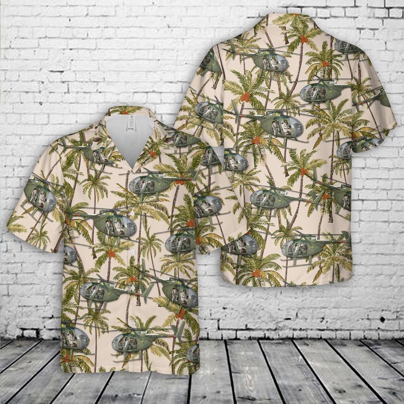 US Army Hughes OH-6 Cayuse Hawaiian Shirt