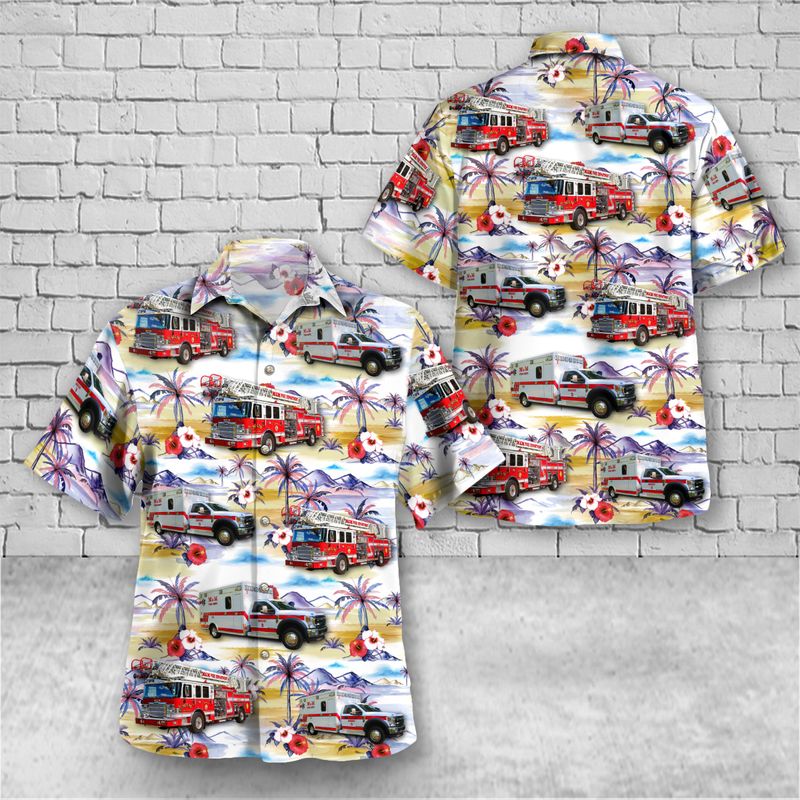 McConnelsville, Ohio, Malta-Mcconnelsville Fire Department Hawaiian Shirt