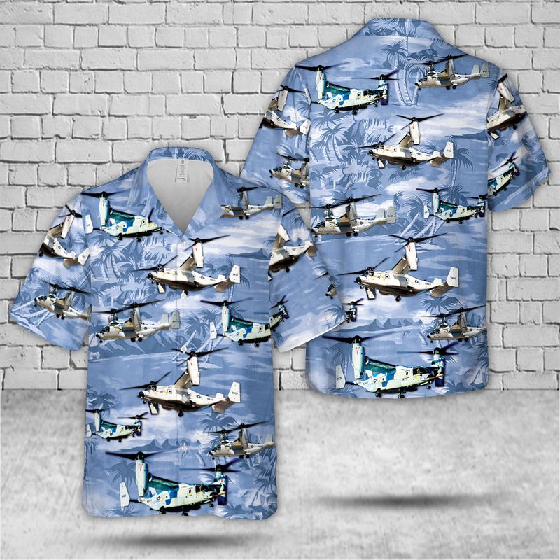 US Navy Bell Boeing CMV-22B Osprey Hawaiian Shirt