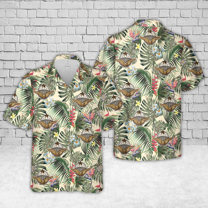 French Air Force paratrooper brevet Hawaiian Shirt