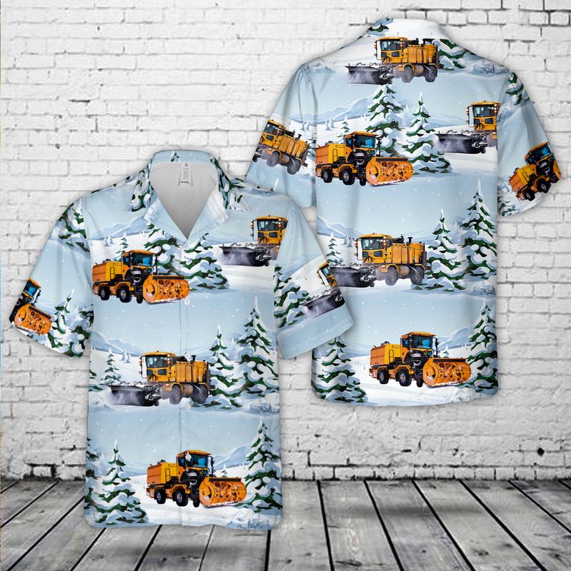 Snow Cleaner Truck Hawaiian Shirt