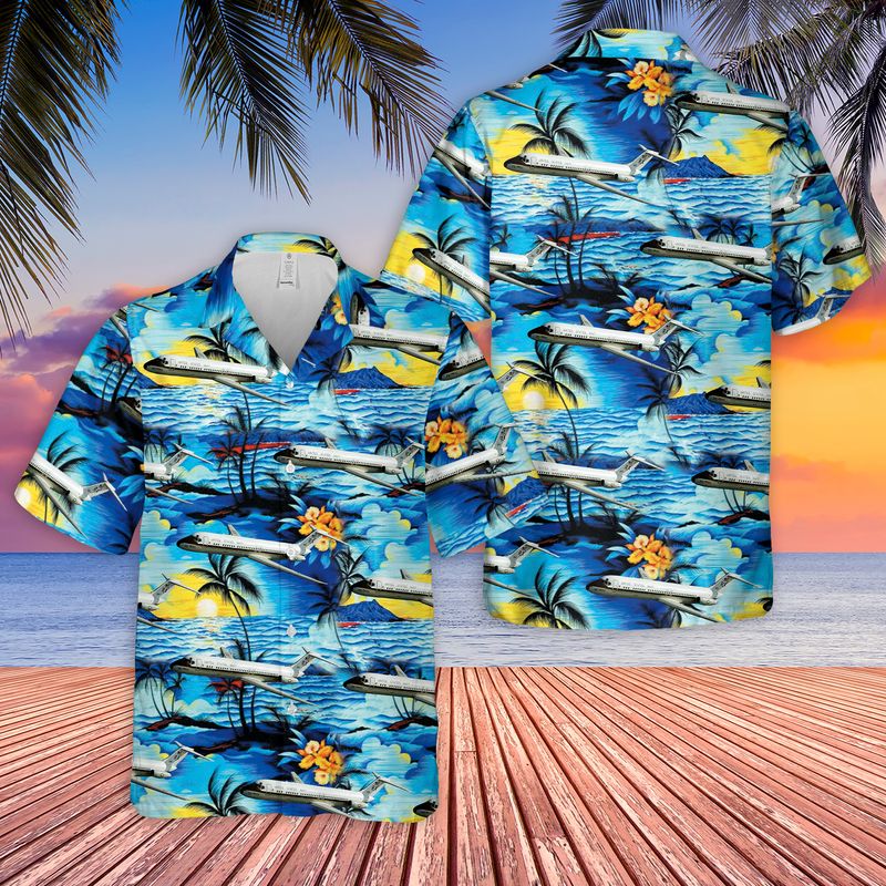 US Navy C-9B Skytrain II Hawaiian Shirt