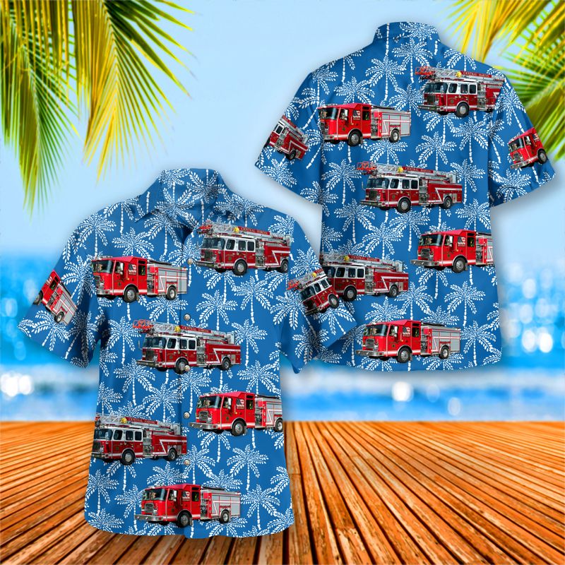 Elizabethtown Hardin County, Kentucky Central Hardin County Fire Department Hawaiian Shirt