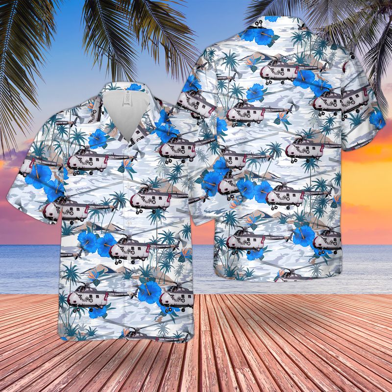 Royal Canadian Navy Sikorsky HO4S Hawaiian Shirt