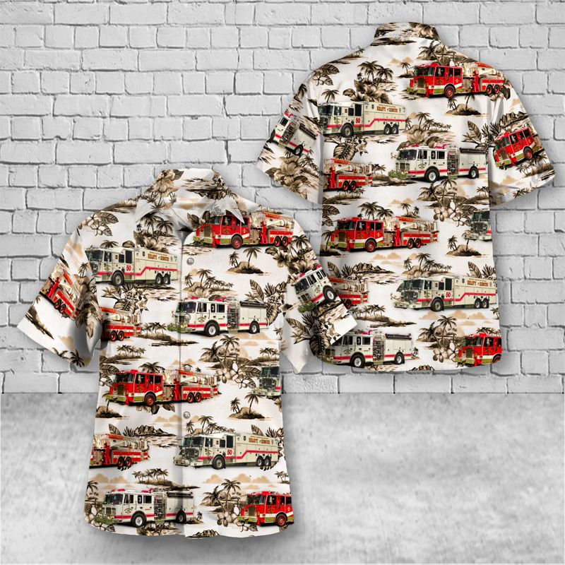 Smithfield Isle of Wight County Virginia Smithfield Volunteer Fire Department Hawaiian Shirt