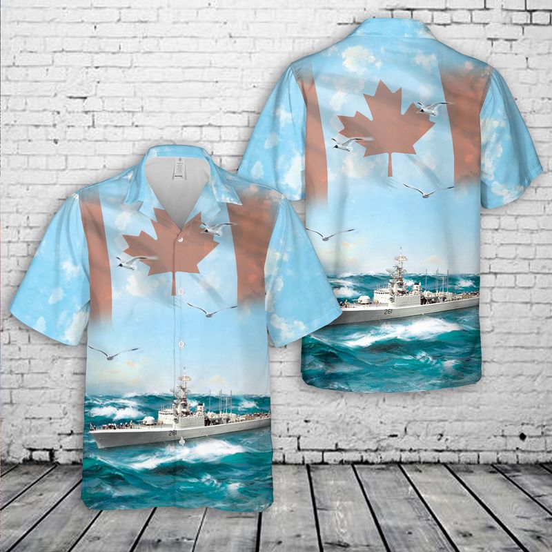 Royal Canadian Navy HMCS Mackenzie (DDE 261) Hawaiian Shirt