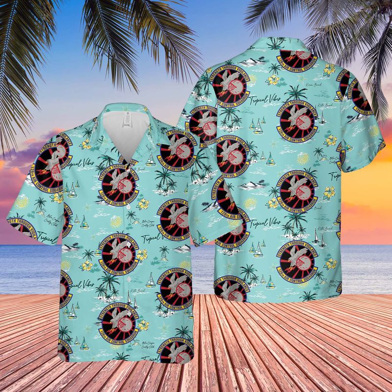 Wisconsin Air National Guard 128 Air Control Squadron Hawaiian Shirt
