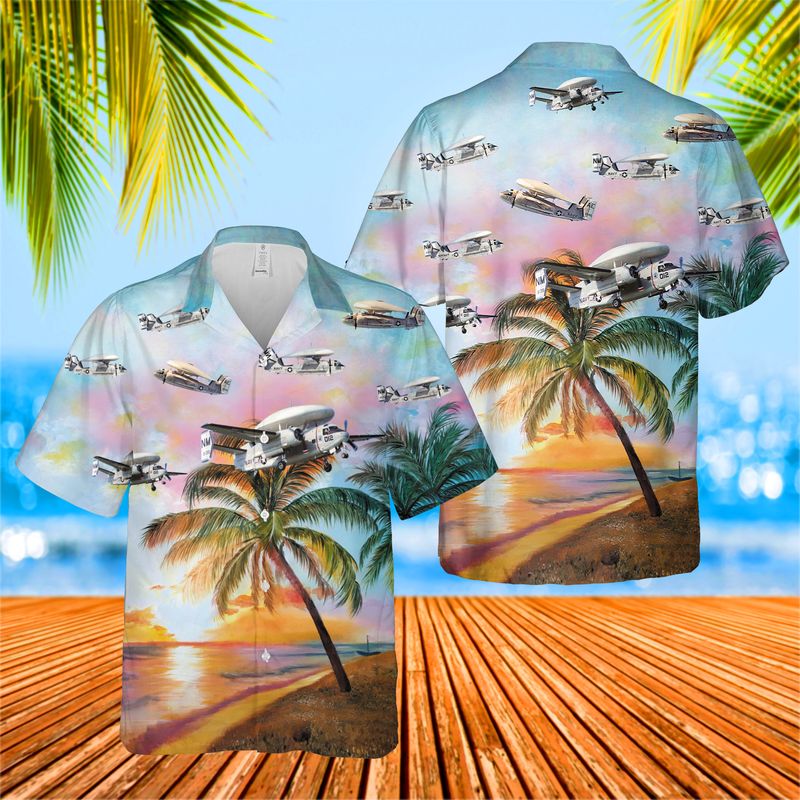 US Navy Grumman E-1 Tracer Hawaiian Shirt