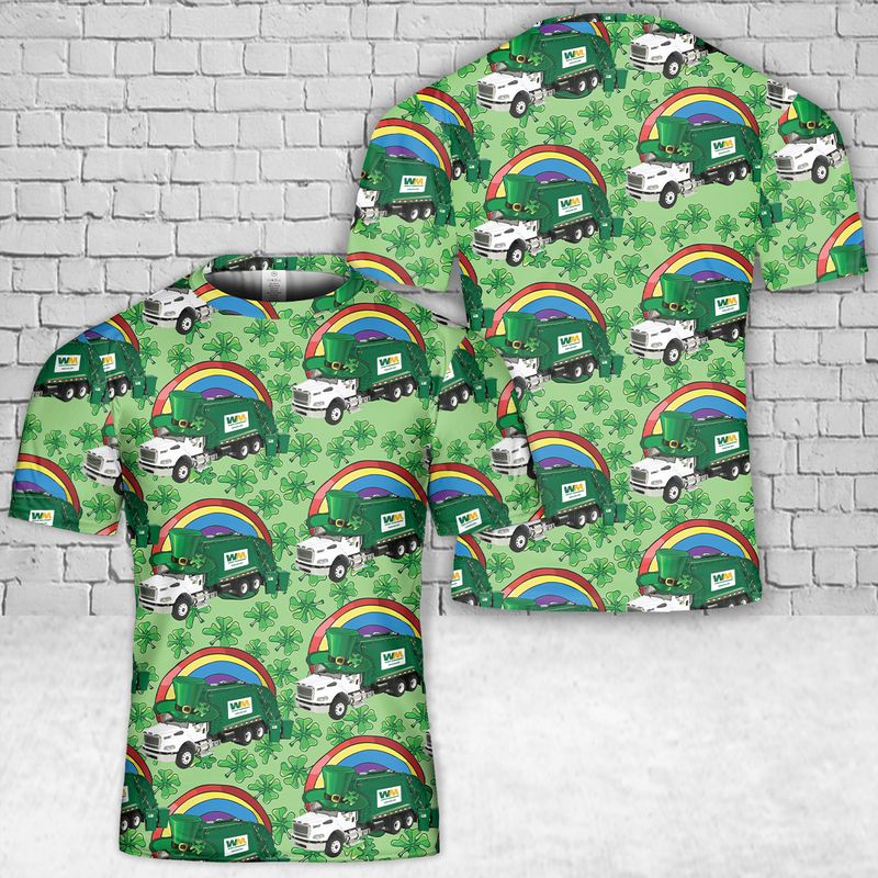 Saint Patrick's Day Waste Management T-Shirt 3D