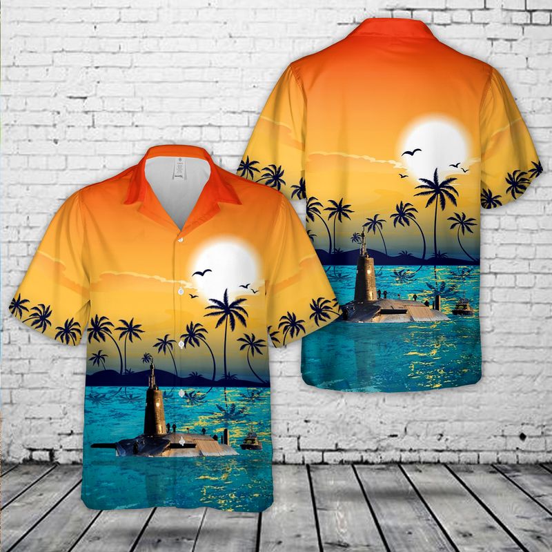Royal Navy Vanguard-class submarine Hawaiian Shirt