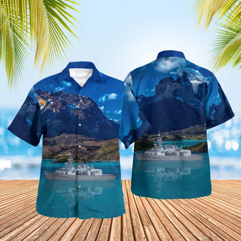 Royal Canadian Navy HMCS Calgary Hawaiian Shirt