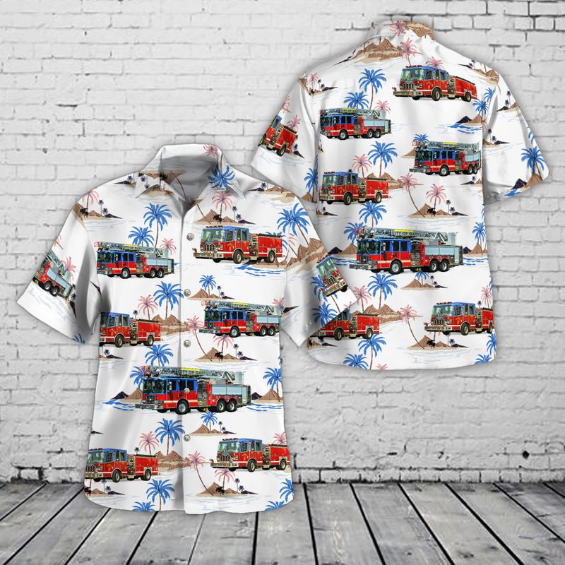 Gary Fire Department Gary, Indiana Hawaiian Shirt