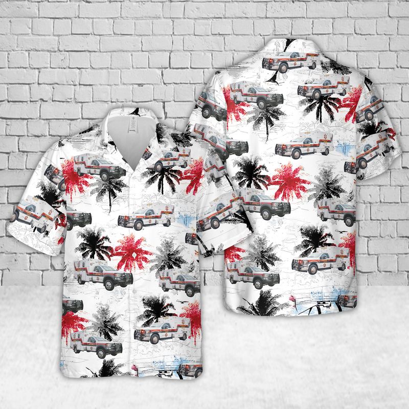 Texas Robertson County EMS Hawaiian Shirt