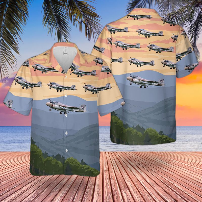 US Navy Grumman A-6E Intruder From VA-34 Hawaiian Shirt