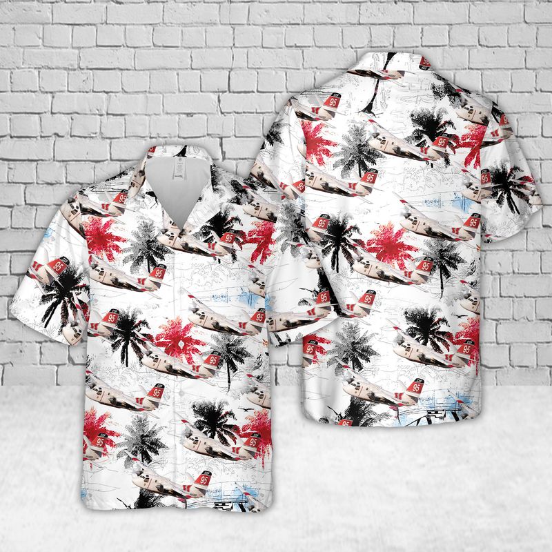 Grumman S-2F3AT Turbo Firecat Cal Fire Air Tanker Wildfires In Southern California Hawaiian Shirt