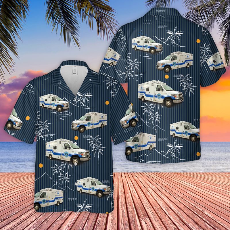 Pennsylvania Harleysville Area EMS Hawaiian Shirt