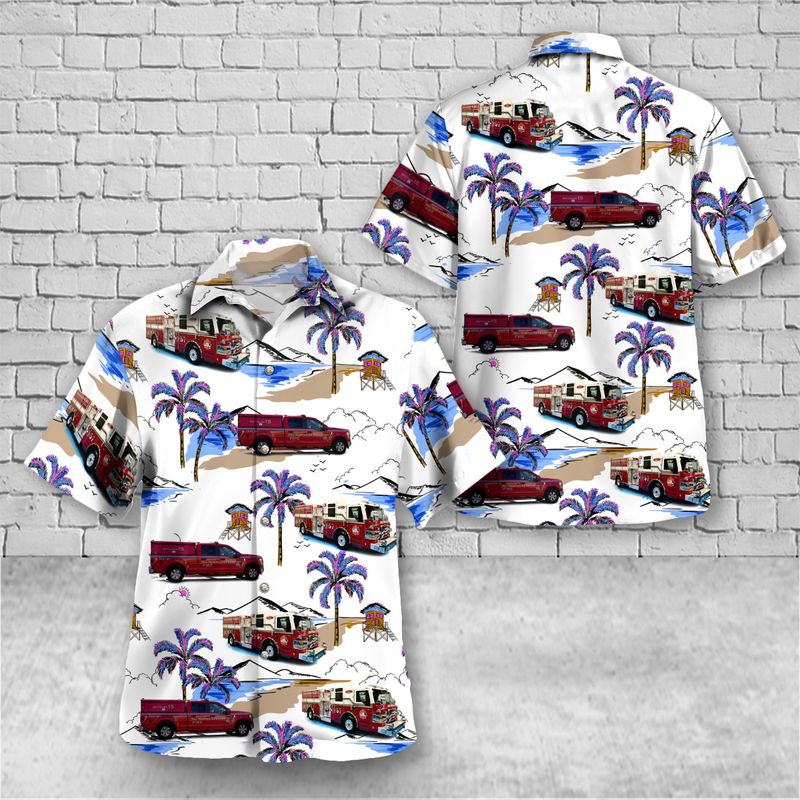 City of North Las Vegas Fire Department, Las Vegas, Nevada Hawaiian Shirt