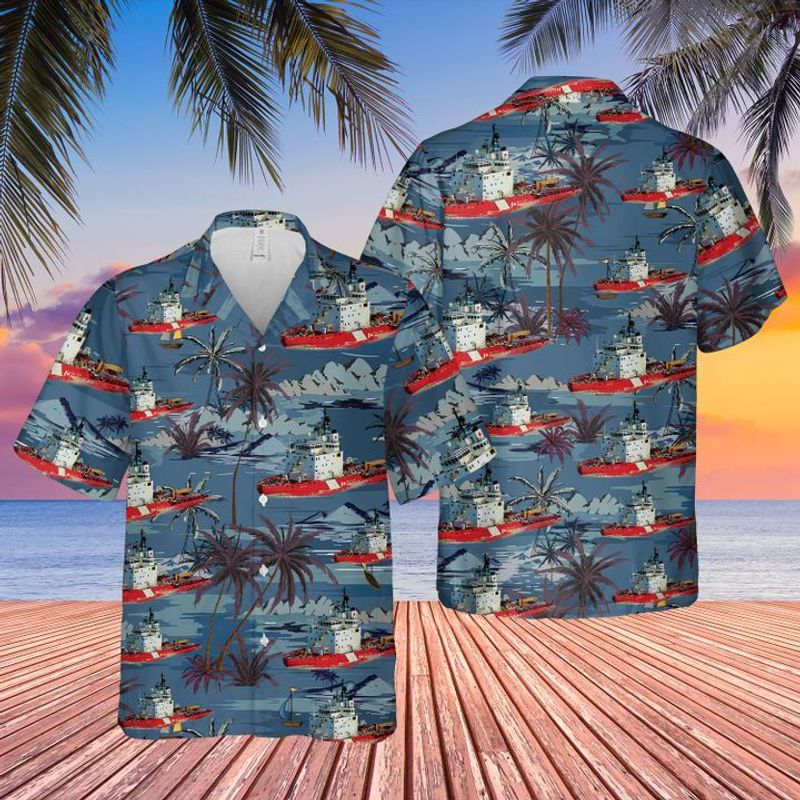 Canadian Coast Guard CCGS Terry Fox Heavy icebreaker Hawaiian Shirt