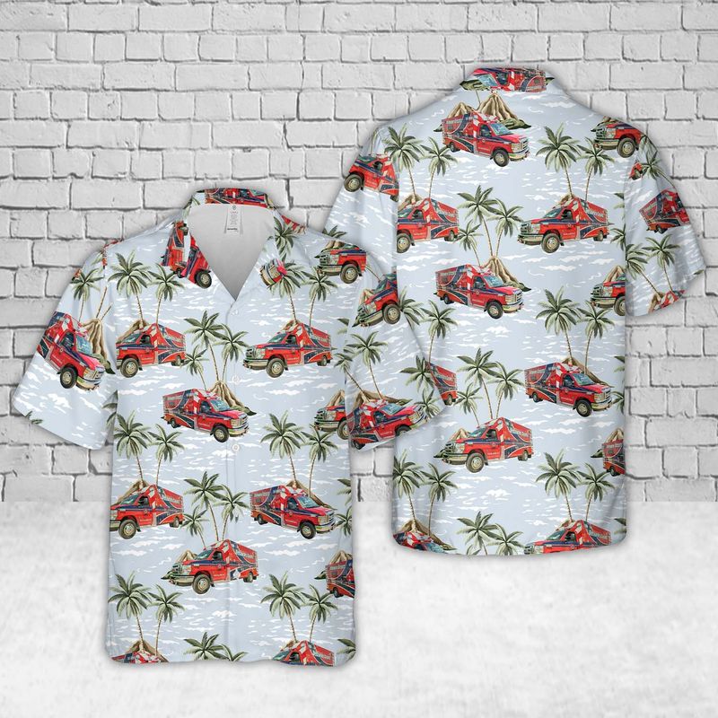 Indiana Delaware County EMS Hawaiian Shirt