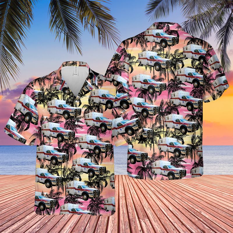 Georgia Brantley County EMS Hawaiian Shirt