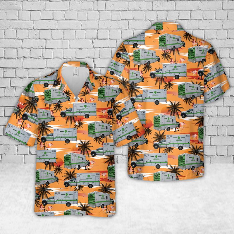 Hendry County EMS Hawaiian Shirt