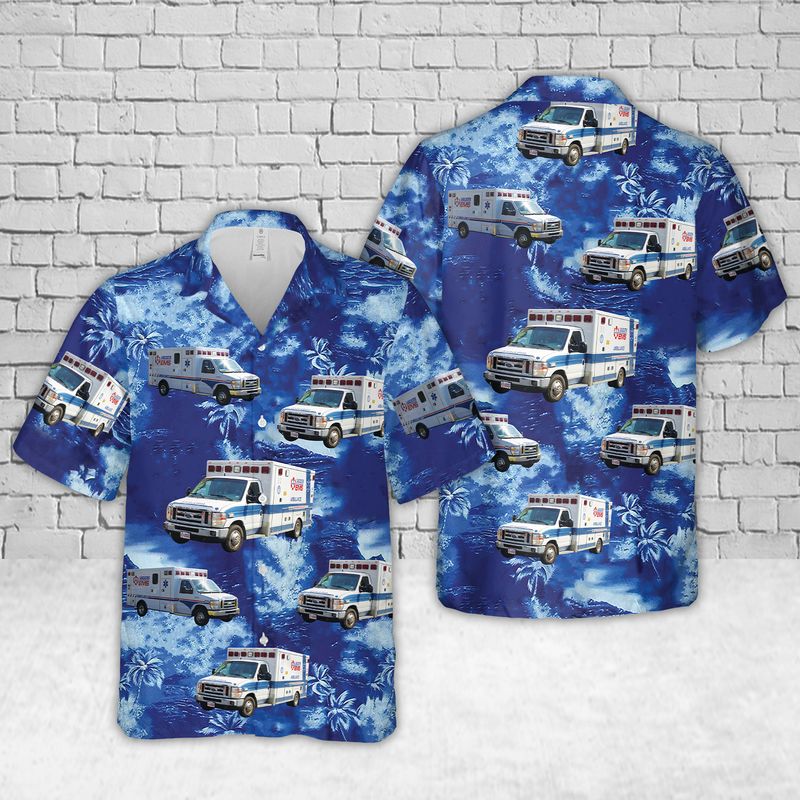 Pennsylvania Lancaster EMS Hawaiian Shirt