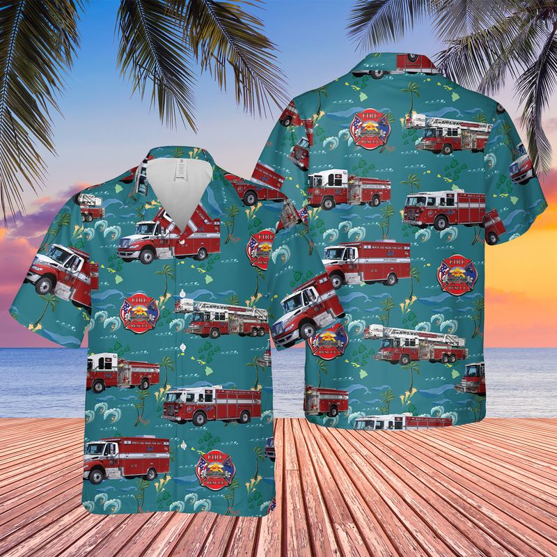 Nevada North Las Vegas Fire Department Hawaiian Shirt