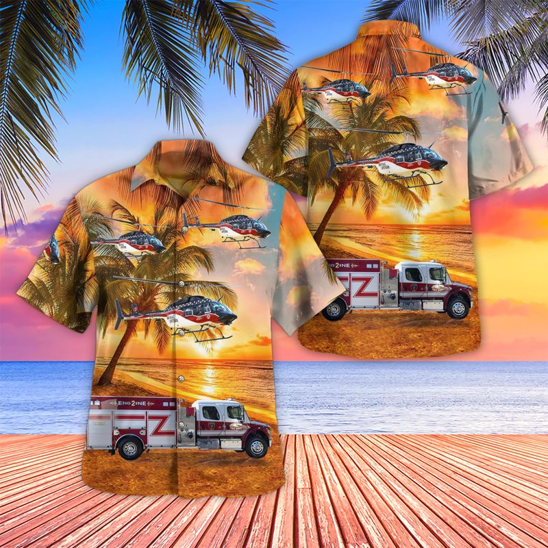 Clear Creek Vol. Fire Department Hawaiian Shirt