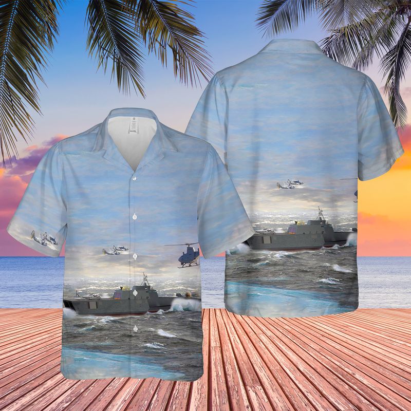 US Navy USS Independence (LCS-2) Hawaiian Shirt