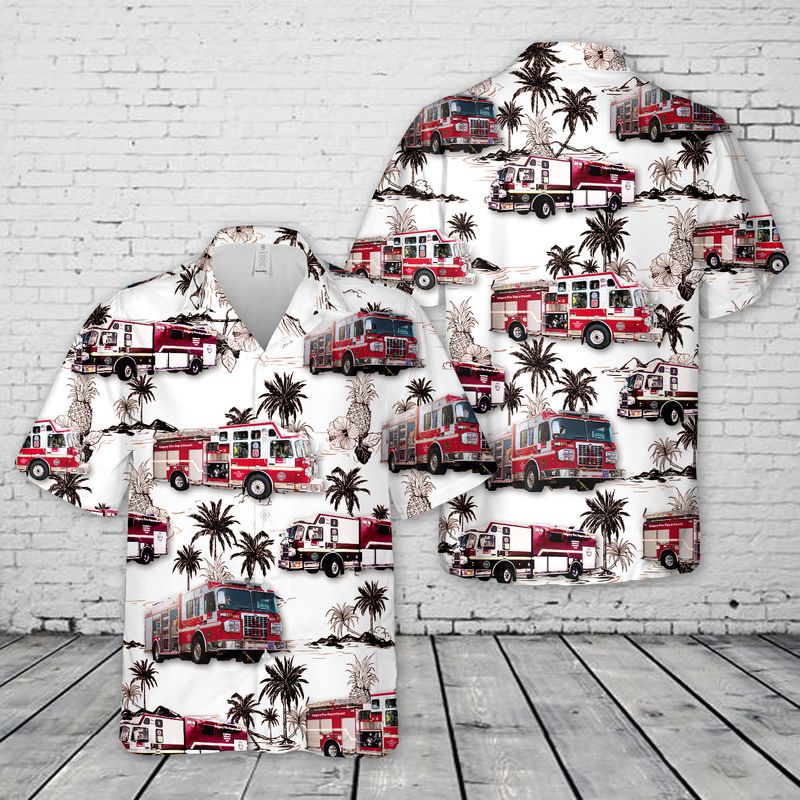 Canada Calgary Fire Department Hawaiian Shirt