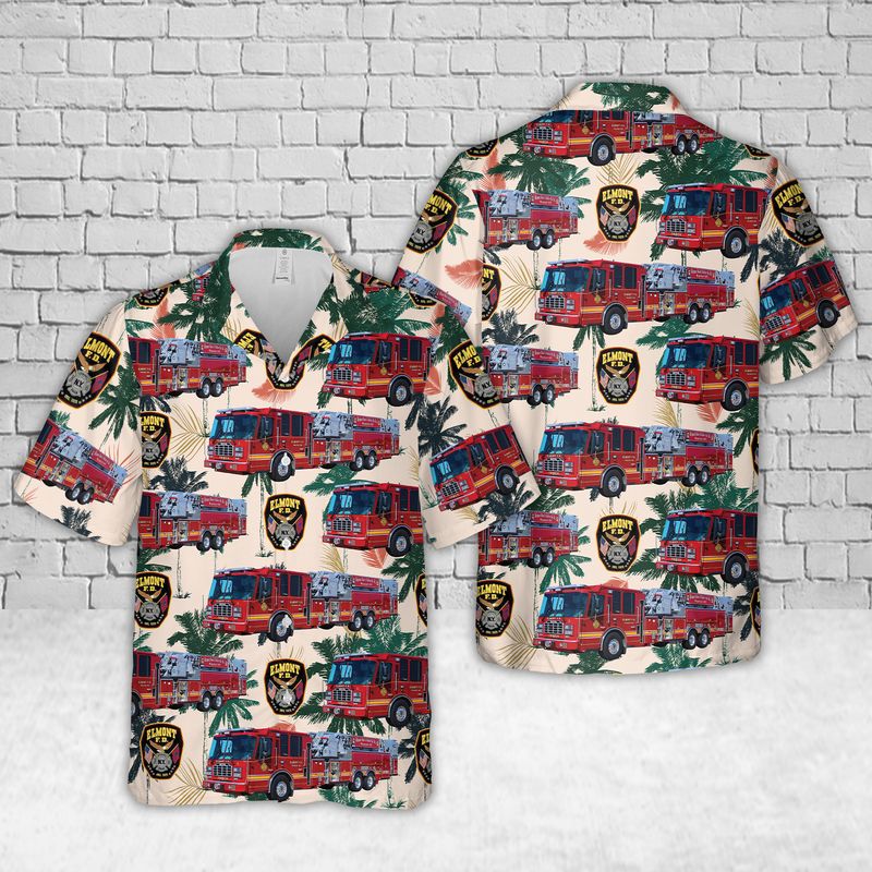 Elmont Fire Department Nassau County Hawaiian Shirt