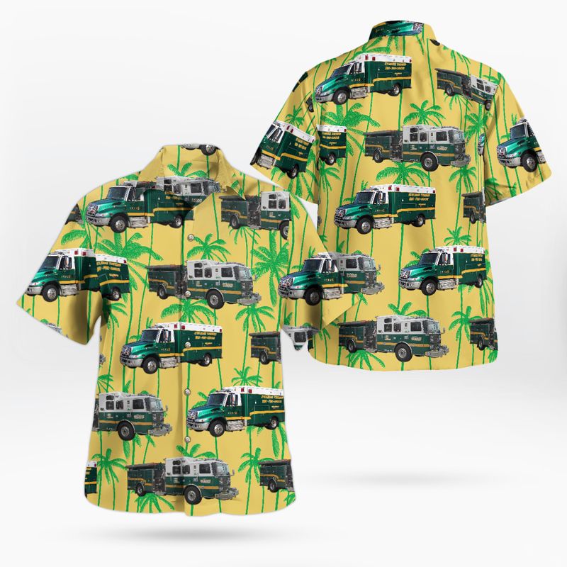 Sycamore Township EMS & Fire Department Hawaiian Shirt