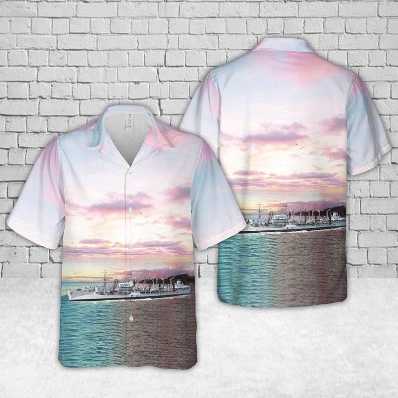 US Navy USS Chikaskia (AO-54) Hawaiian Shirt