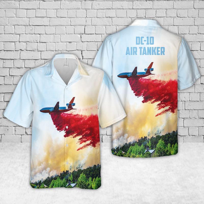DC-10 Air Tanker Wildfires In Southern California Hawaiian Shirt