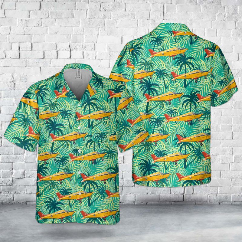 Royal Canadian Air Force RCAF Beechcraft CT-134 Musketeer Pocket Hawaiian Shirt