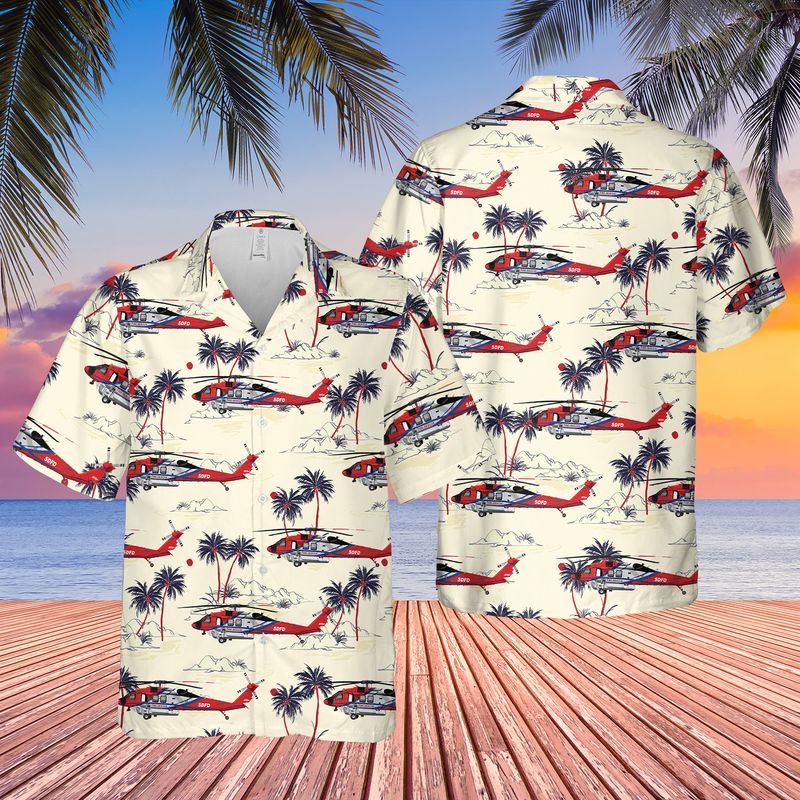 US San Diego Fire-Rescue Helicopter Hawaiian Shirt