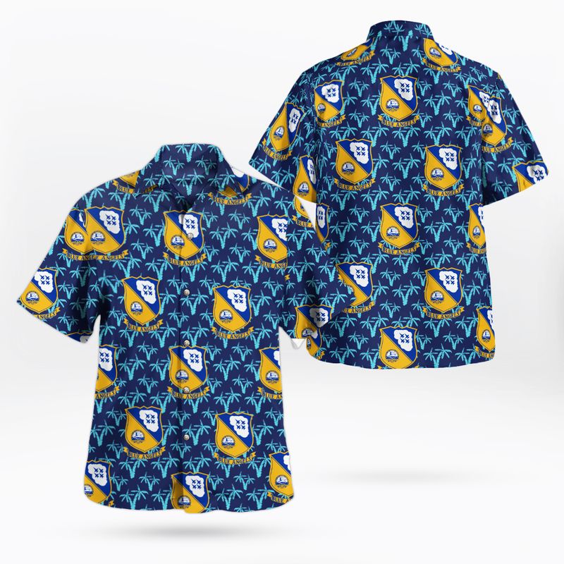 US Navy Blue Angels Hawaiian Shirt