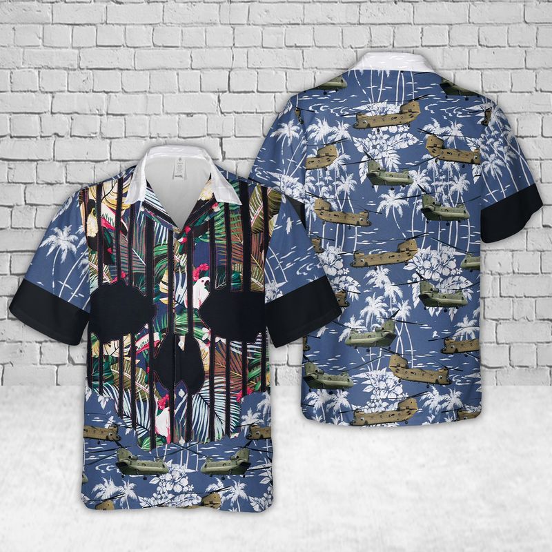 US Army Boeing CH-47 Chinook Hawaiian Shirt