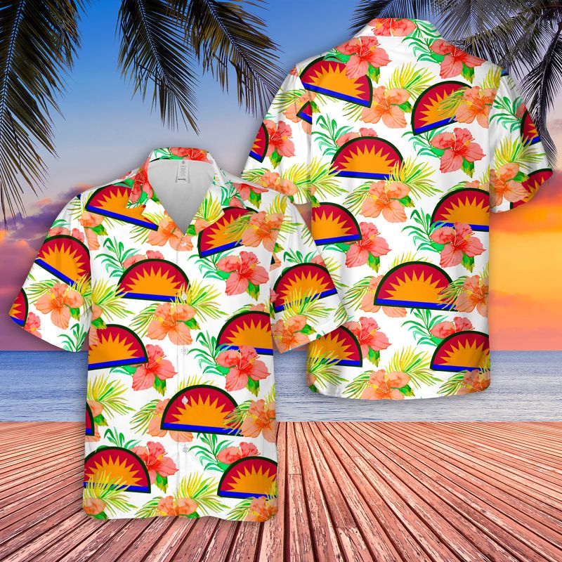 US Army Oregon Army National Guard 41st Infantry Brigade Combat Team Hawaiian Shirt