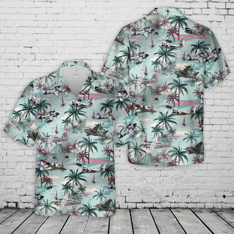 US Navy Grumman C-1 Trader Hawaiian Shirt