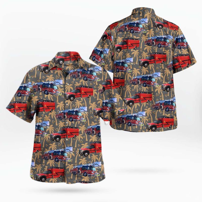 Hazelwood St. Louis County Missouri Hazelwood Fire Department Hawaiian Shirt