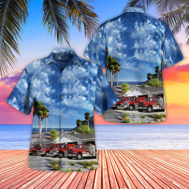 Lancaster, South Carolina, Camp Creek Fire Department Station 4 Hawaiian Shirt