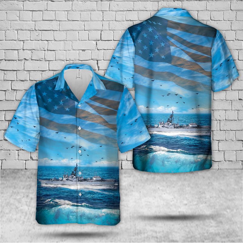US Navy USS Voge (FF-1047) Hawaiian Shirt