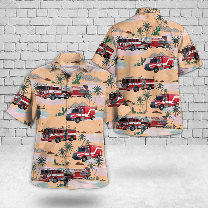 Prince George County, Maryland, Hyattsville Volunteer Fire Department Hawaiian Shirt
