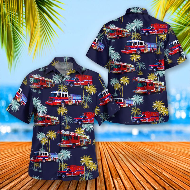 Barnstable, Massachusetts, West Barnstable Fire Department Hawaiian Shirt