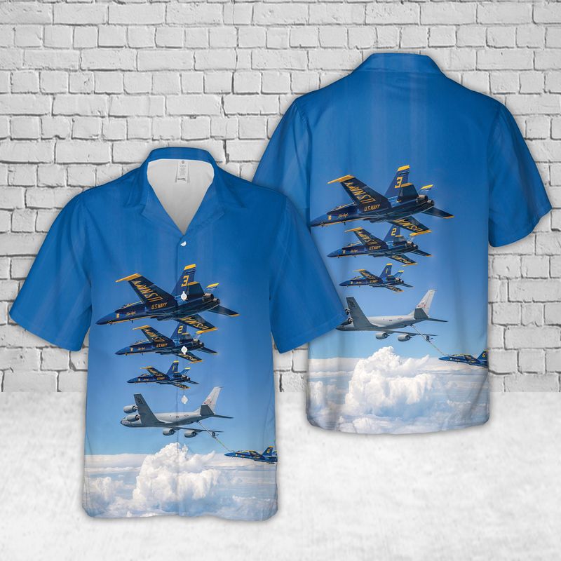 US Navy Blue Angels Hawaiian Shirt – Merch Gears