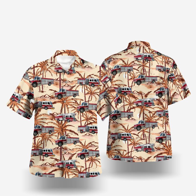 Panama City, Bay County, Florida, Panama City Fire Department Hawaiian Shirt