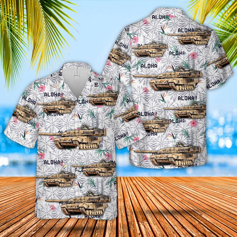 Canadian Army Leopard 2A6M Hawaiian Shirt